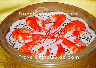 Xi'an food - Shrimp-shaped dumplings